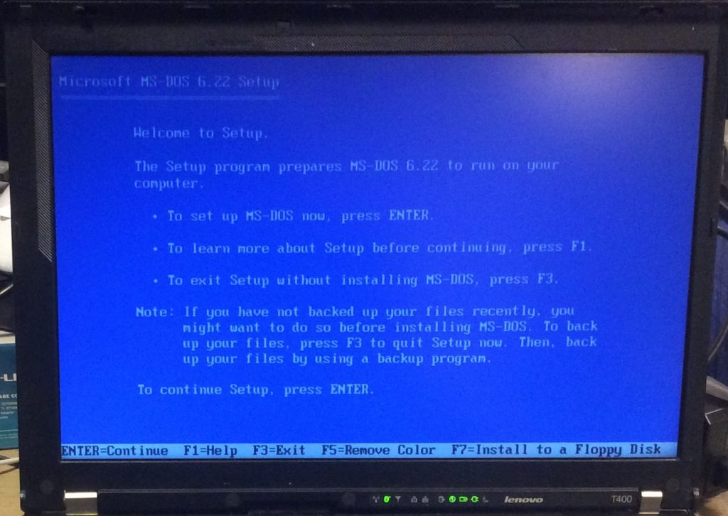 wfw-t400-dos6-install