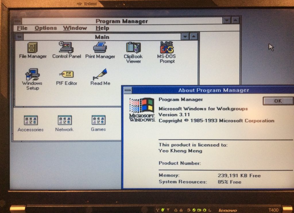 wfw-t400-first-boot