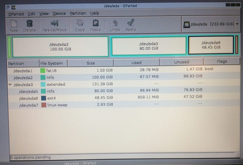 wfw-t400-partition-layout